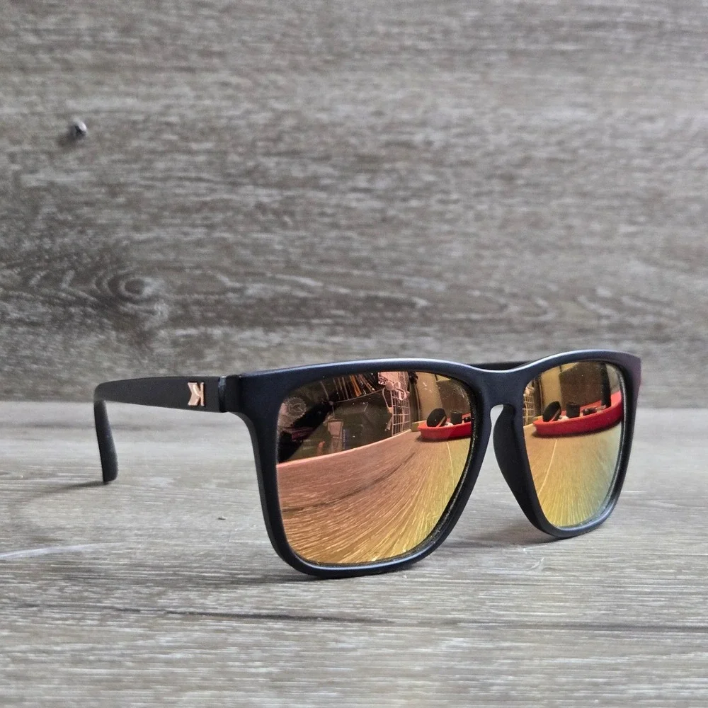 Knockaround Premiums Black Matte Rose Gold Polarized Sunglasses